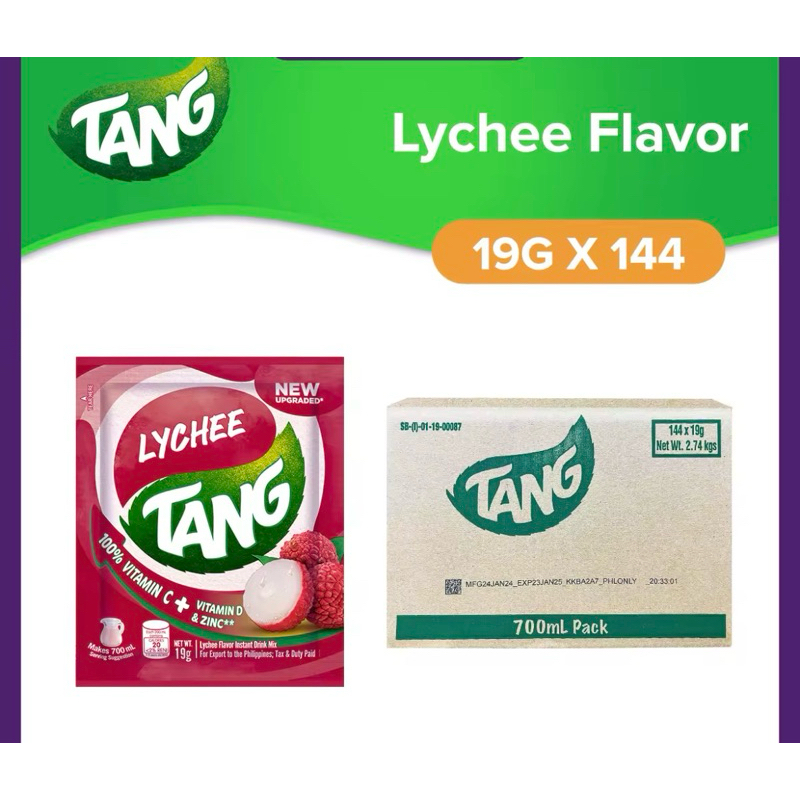 Tang Powdered Juice 144packs of 19 grams- 1 carton | Shopee Malaysia