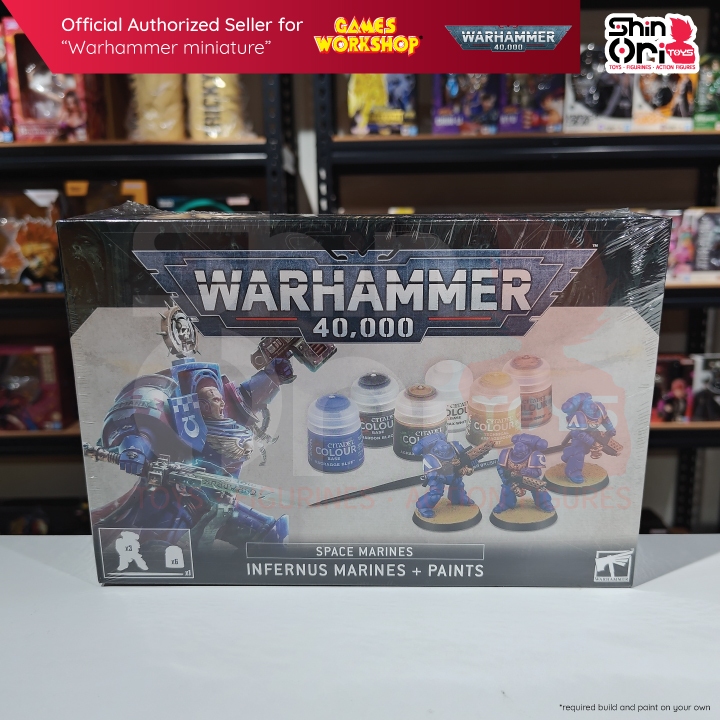 Warhammer 40K - Space Marines Infernus Squad + Peintures - Boîte Neuf