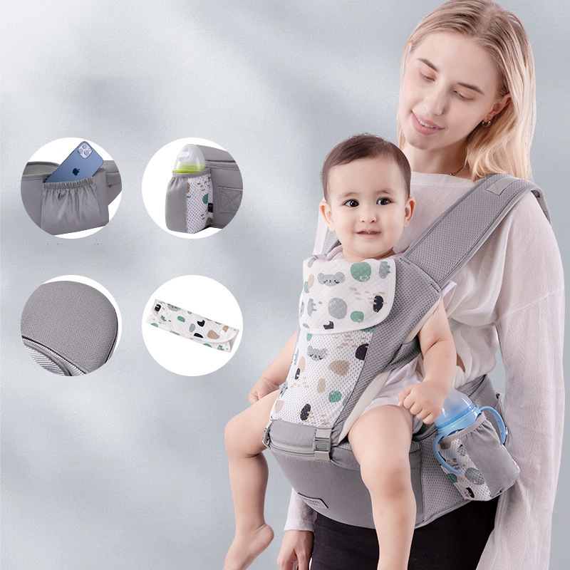 Cotton Baby Carrier Infant Comfortable Breathable Ergonomic Sling Backpack Hip Seat Carrier Adjustable Dukung Bayi Shopee Malaysia