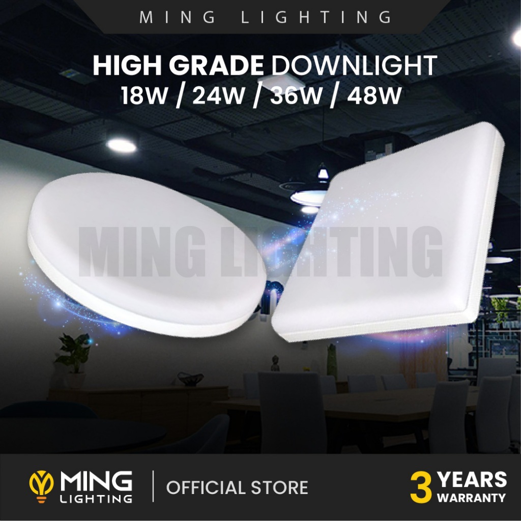 LED 18W 24W 36W 48W High Grade Surface Downlight White Round Square ...