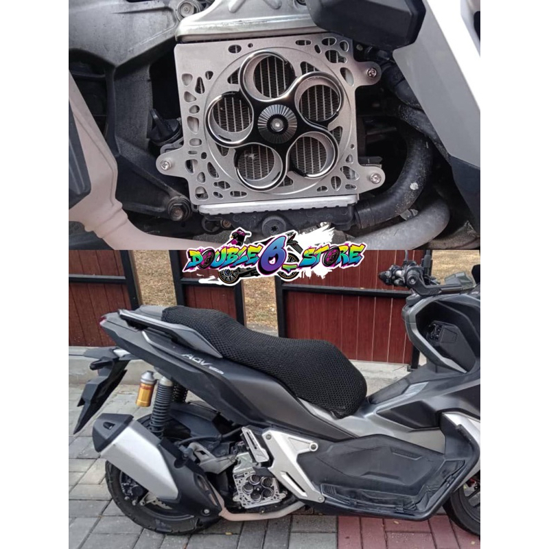 COOLANT SPINNER RADIATOR COVER KIPAS HONDA ADV 150 RADIATOR COVER ALLOY ...