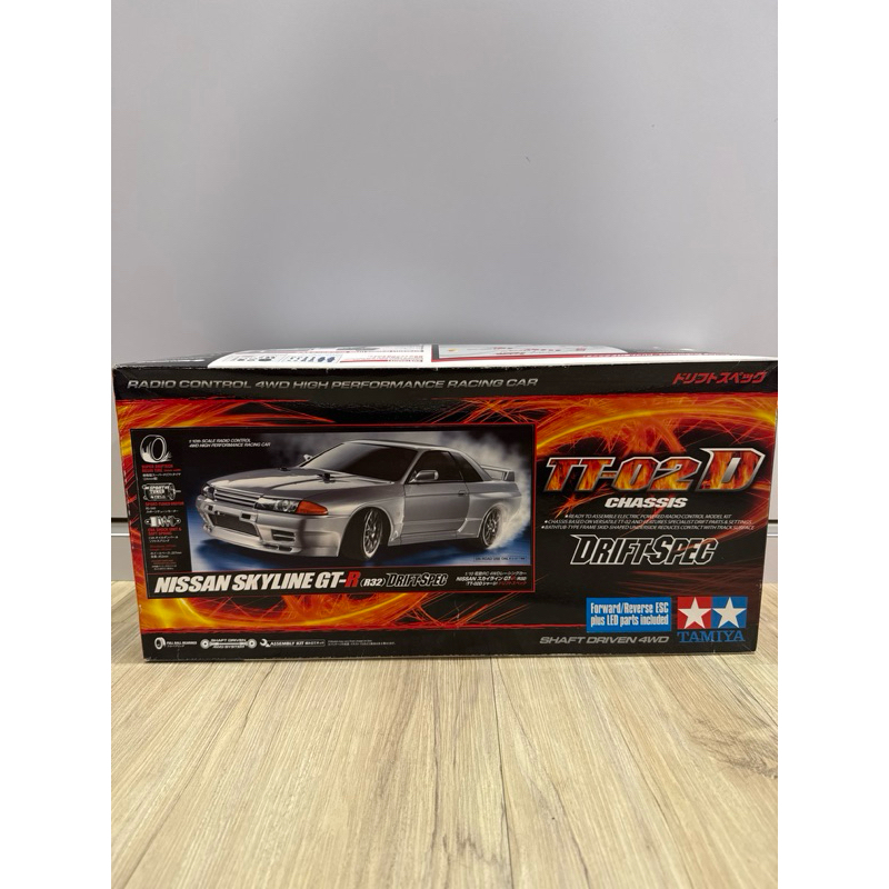 Ready Stock Tamiya TT-02D Nissan Skyline GTR R32 DRIFTSPEC Remote ...