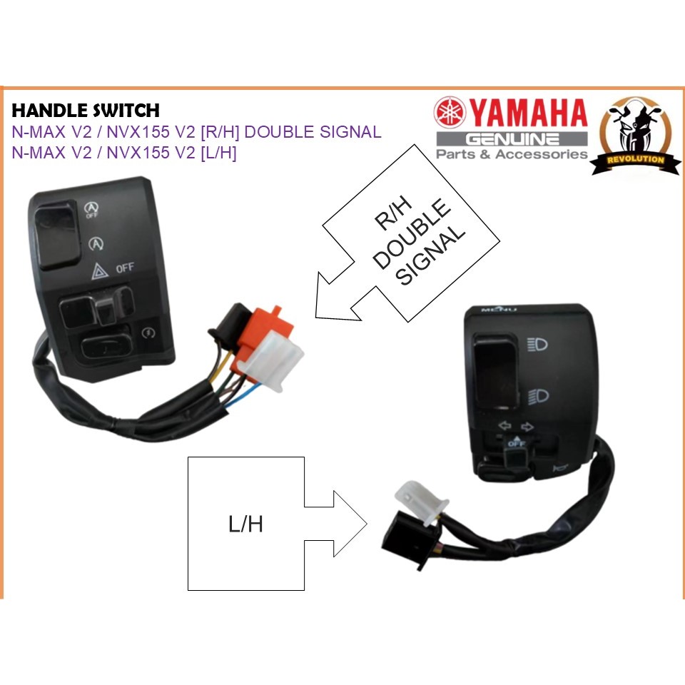 Handle Switch Suis Tangan Signal Horn Starter On Off Engine Left Right ...