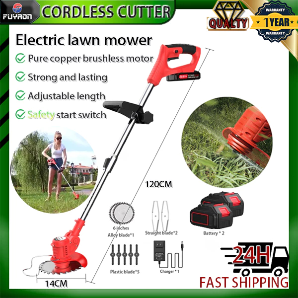 BOSS Grass Cutter Tractor Rechargeable Lithium Cordless Electric