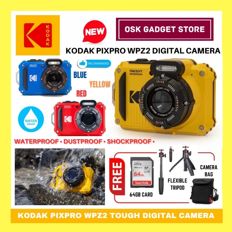 Kodak PIXPRO デジタルカメラ すくない イエロー WPZ2