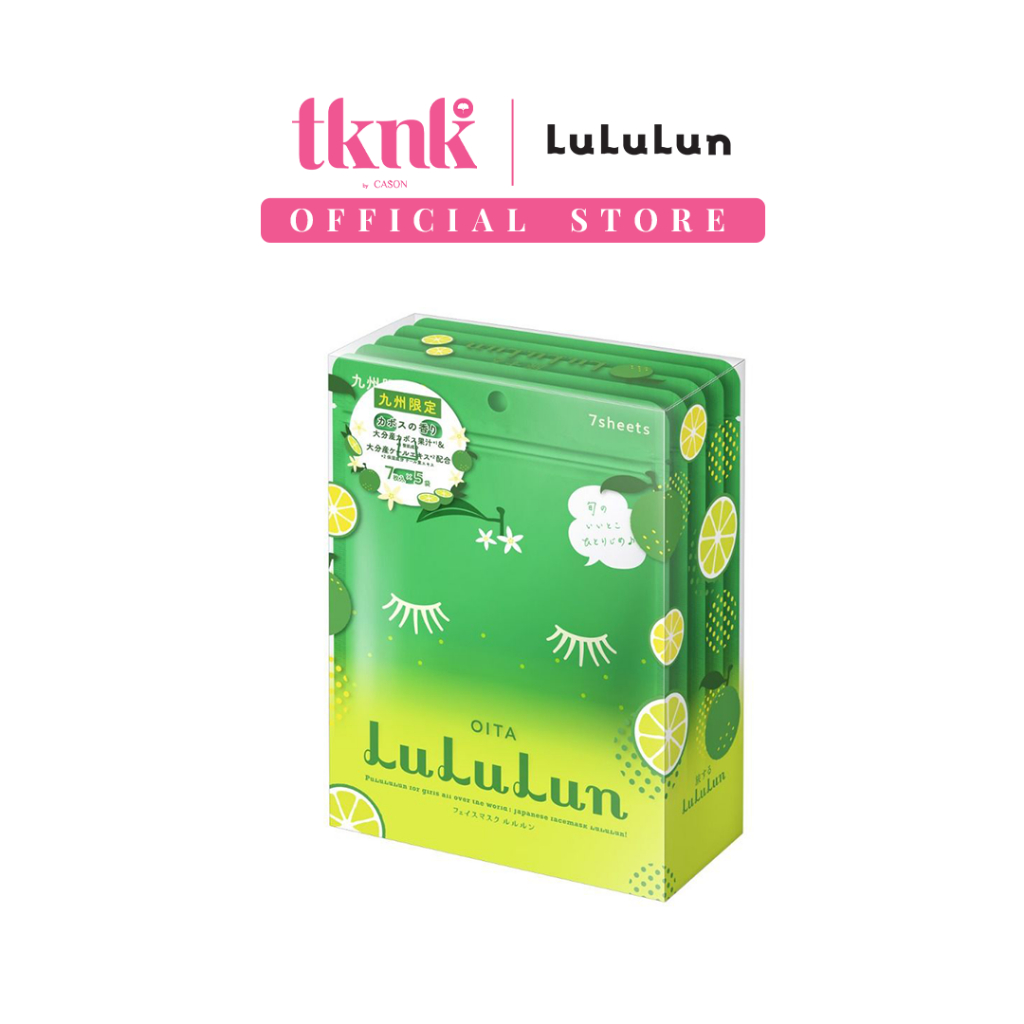 Lululun Face Mask Kyushu Kabosu (7 sheets x 5 bags) | Shopee Malaysia