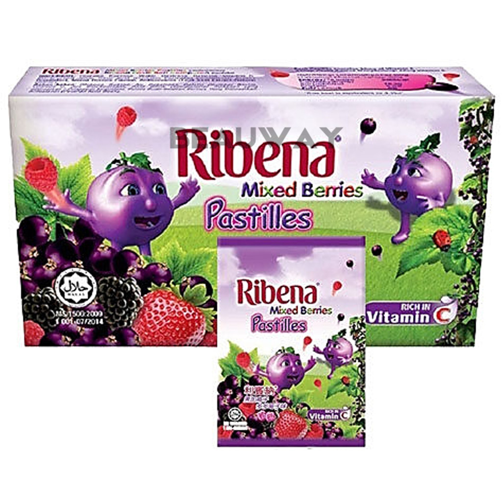 RIBENA MIXED BERRIES PASTILLES ZIPLOCK 40G X 12PACK (BOX) | Shopee Malaysia