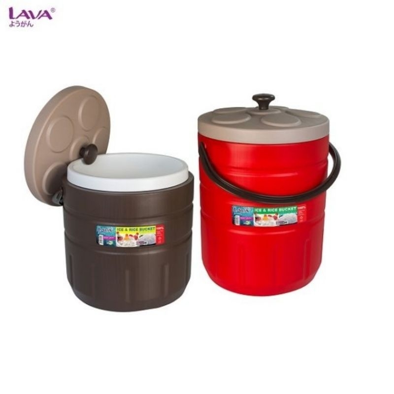 LAVA ICE AND RICE BUCKET / PLUS NASI / TONG NASI / BEKAS NASI / FOOD ...