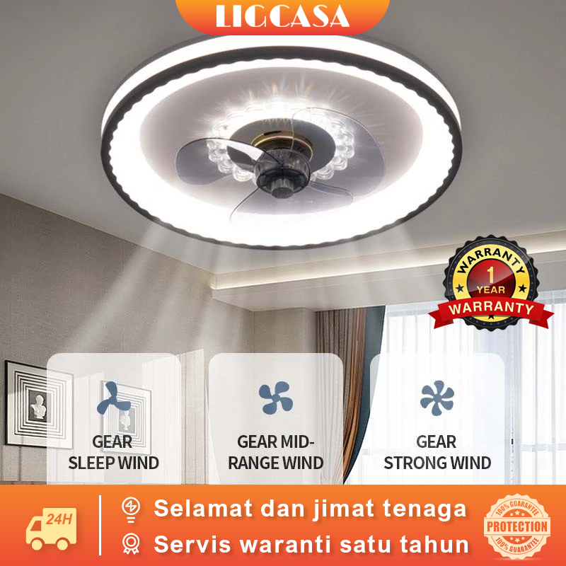 【MY local】Smart APP Remote Control Ceiling Fan Room Lighting LED Fan ...