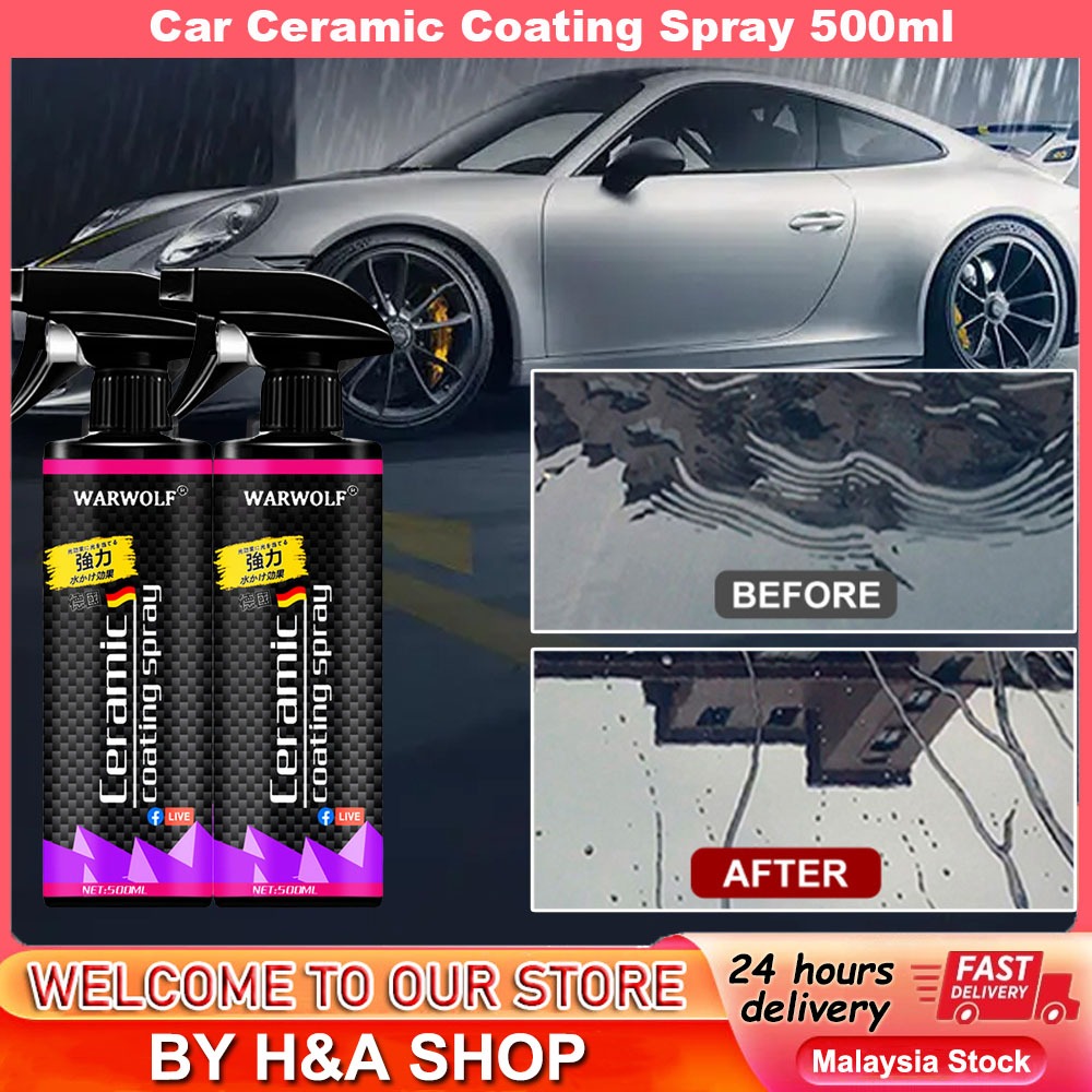 【CAR Detailer】 Quick Coating Spray 500ml Plastic Coating Car Nano