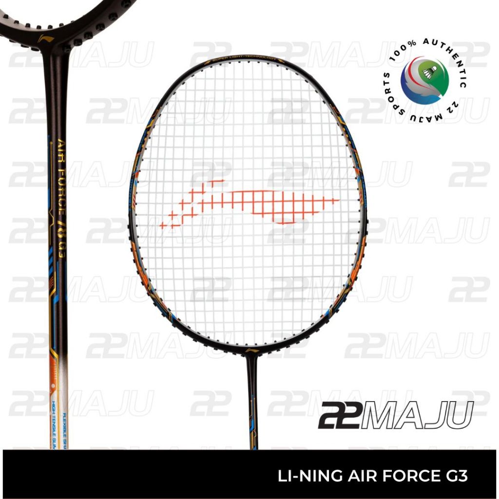 LI-NING Air Force G3 - 78 grams 5u BADMINTON RACKET LINING | Shopee ...