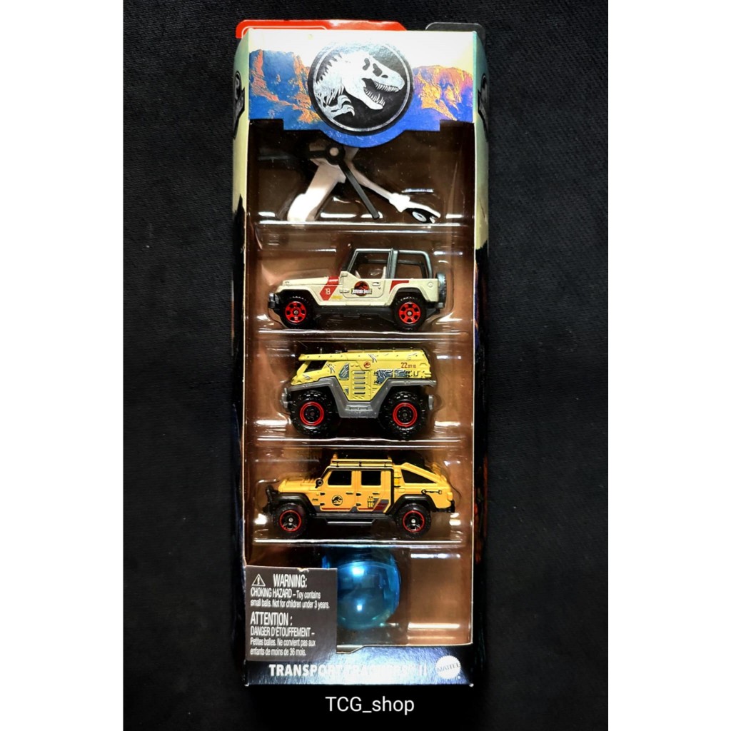 Matchbox Jurassic World Transport Trackers II Lot De 5