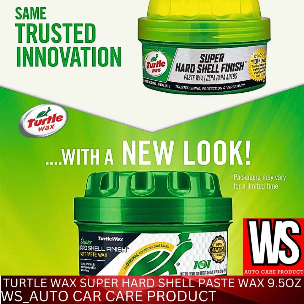 Turtle Wax Super Hard Shell Paste Wax 9.5 OZ | Shopee Malaysia
