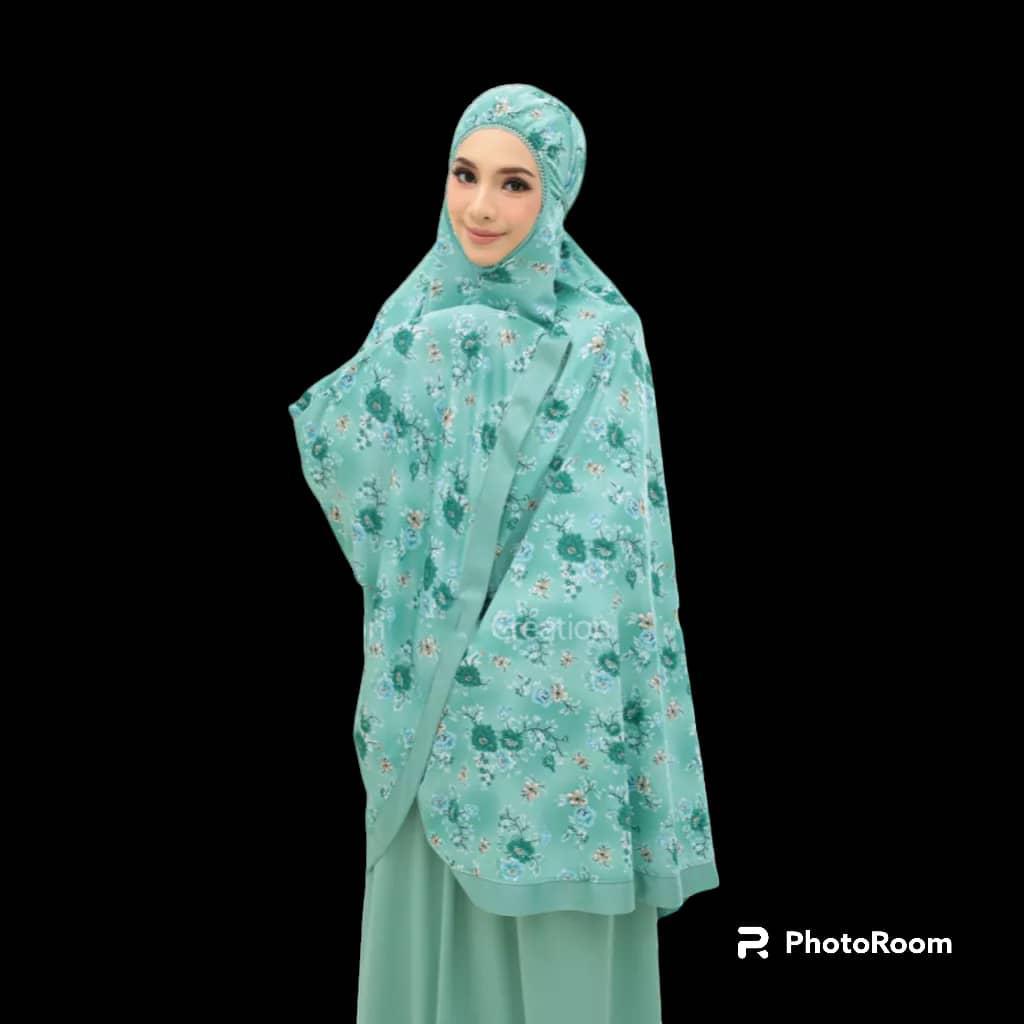 TELEKUNG 3D PRINTED FREE SIZE FOR SOLAT ATTIRE AREDY STOCK Women ...