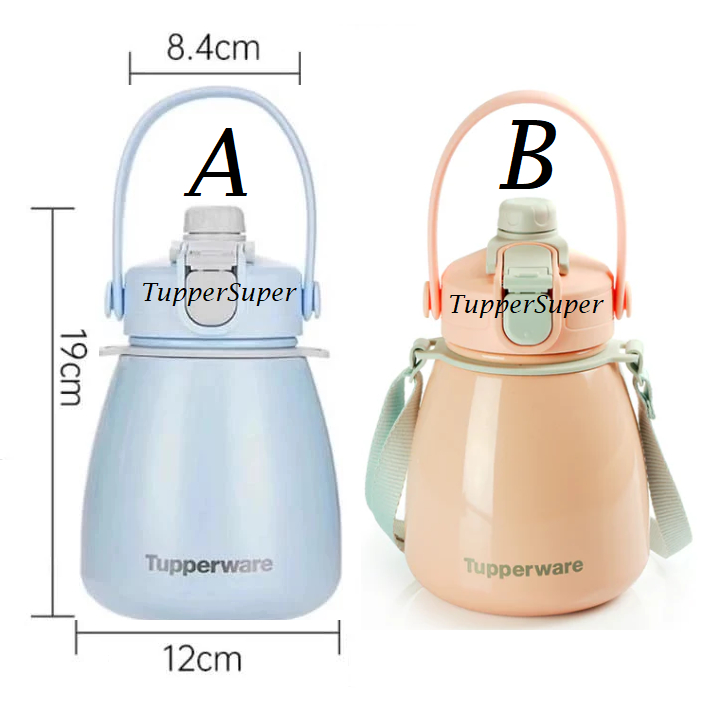 Tupperware Insulated PotBelly Bottle 1L Thermal Flask Icelandic Blue ...