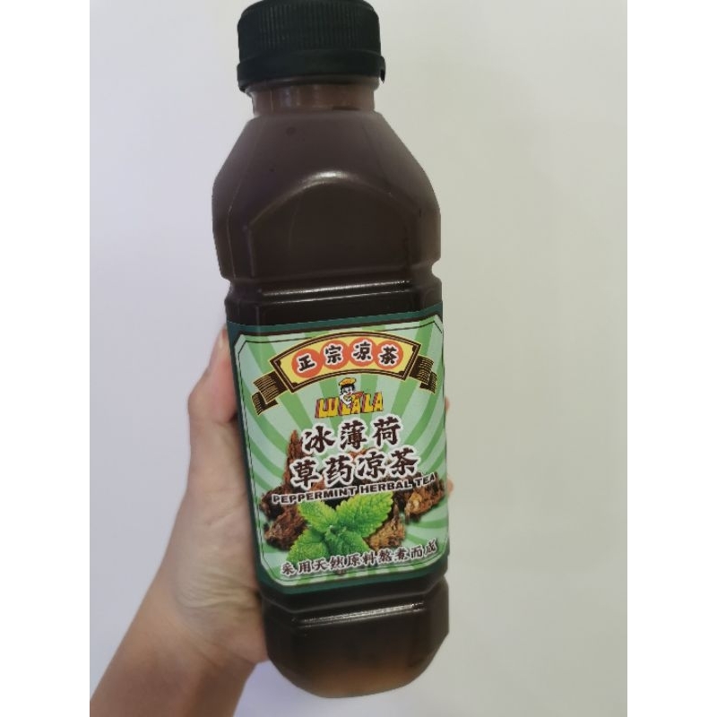 Peppermint Herbal Tea 噜啦啦 冰薄荷草药凉茶 500ml | Shopee Malaysia
