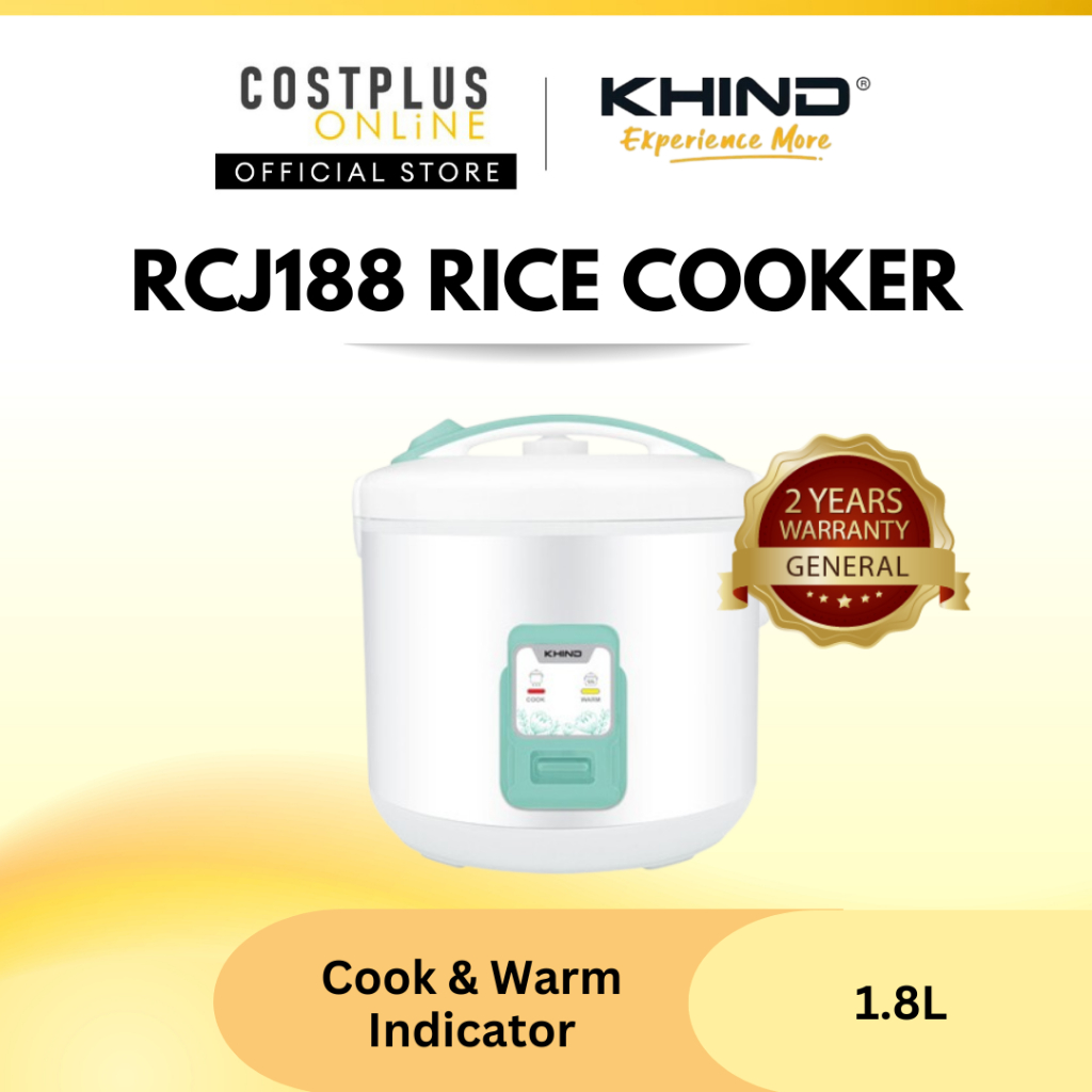 Khind Jar Rice Cooker 1.8 L RCJ188 RCJ-188 电饭锅 Periuk Nasi Non Stick ...