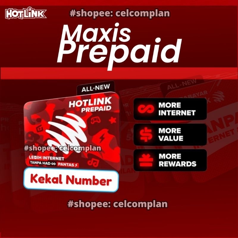 MAXIS PREPAID UNLIMITED (KEKAL NOMBOR) | Shopee Malaysia