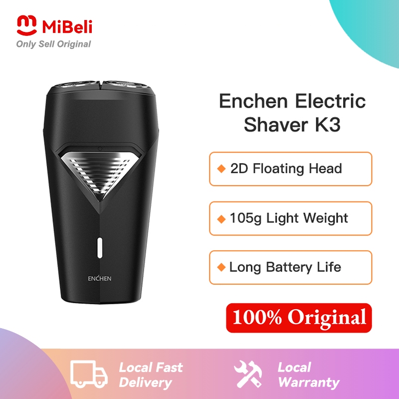 Enchen Electric Shaver K3 2D Shaver Head Portable Shaver Machine Dual ...