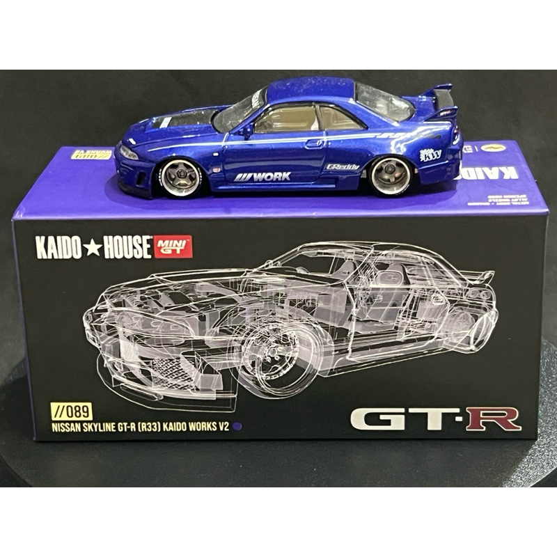 Mini GT Kaido House //089 Nissan Skyline GTR 33 Kaido Works Ver.2