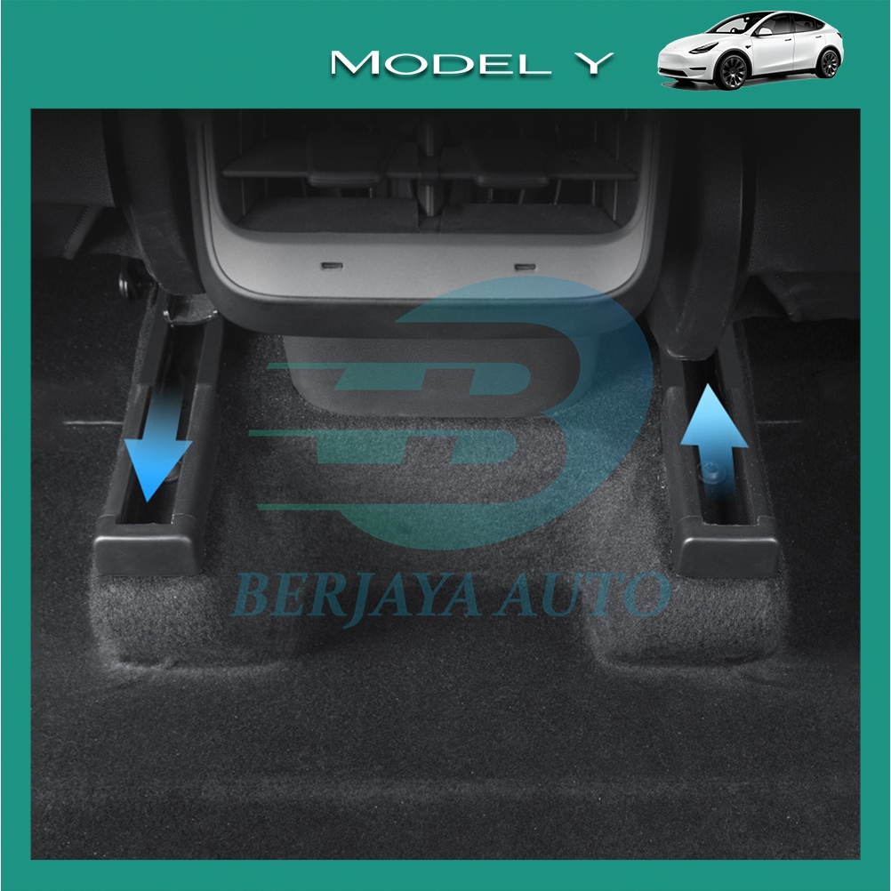 Tesla Model Y 2020-2024 Rear Seat Moving Rails Anti-Kick Rear Seat ...