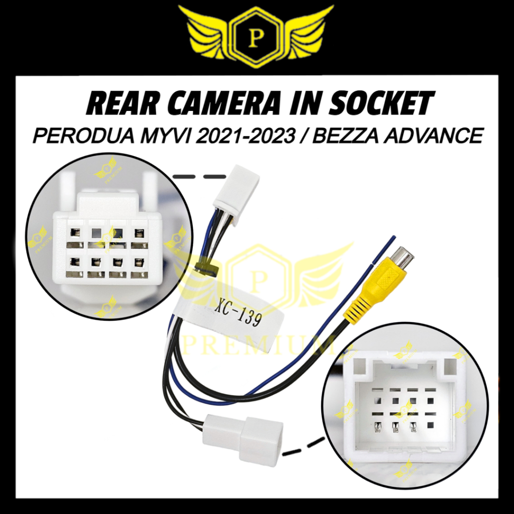 PERODUA MYVI 2021-2023 / BEZZA ADVANCE ADD REAR CAMERA IN SOCKET ...