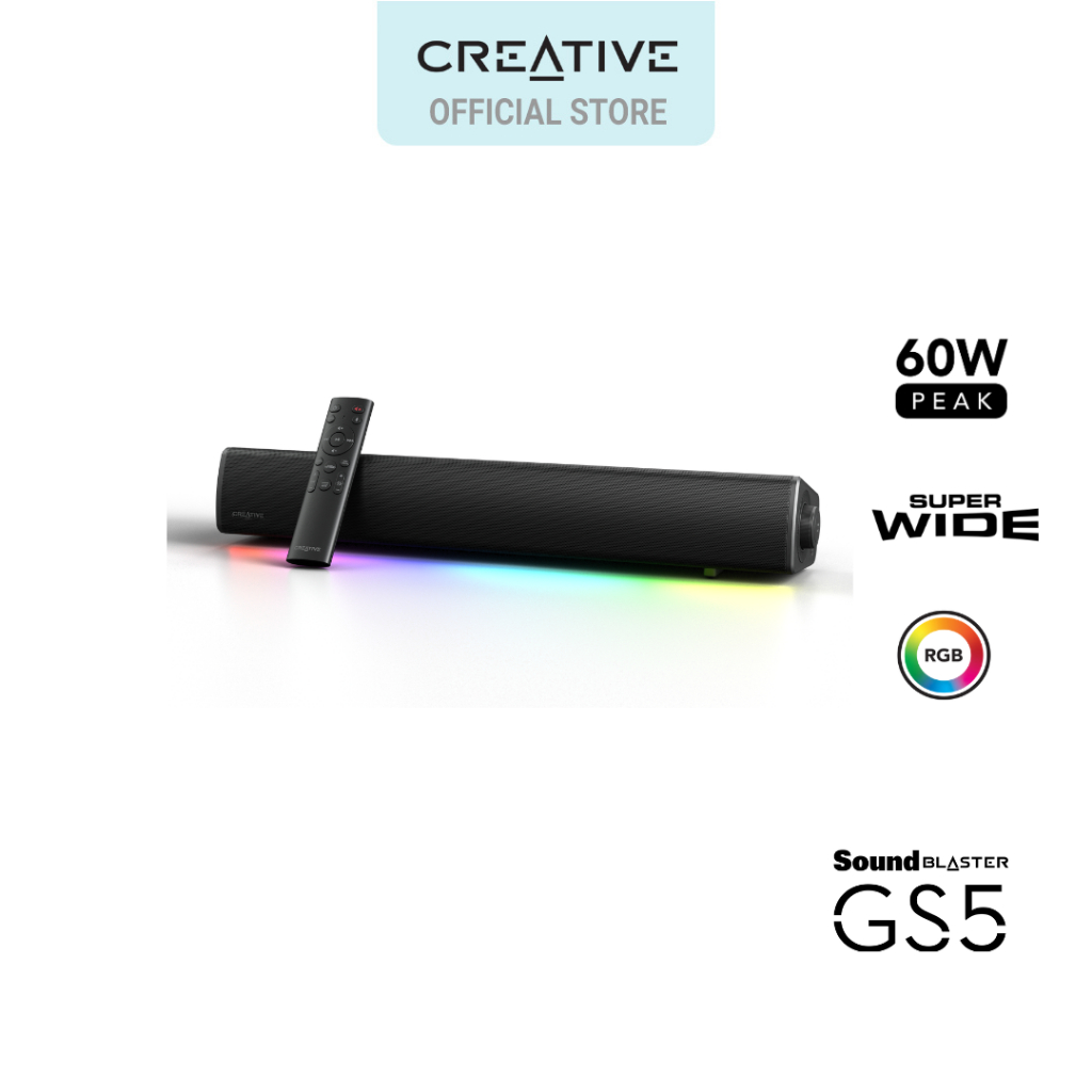 Produktbild von Creative Sound Blaster GS5 , Soundbar Schwarz, Bluetooth 5.3, USB-C