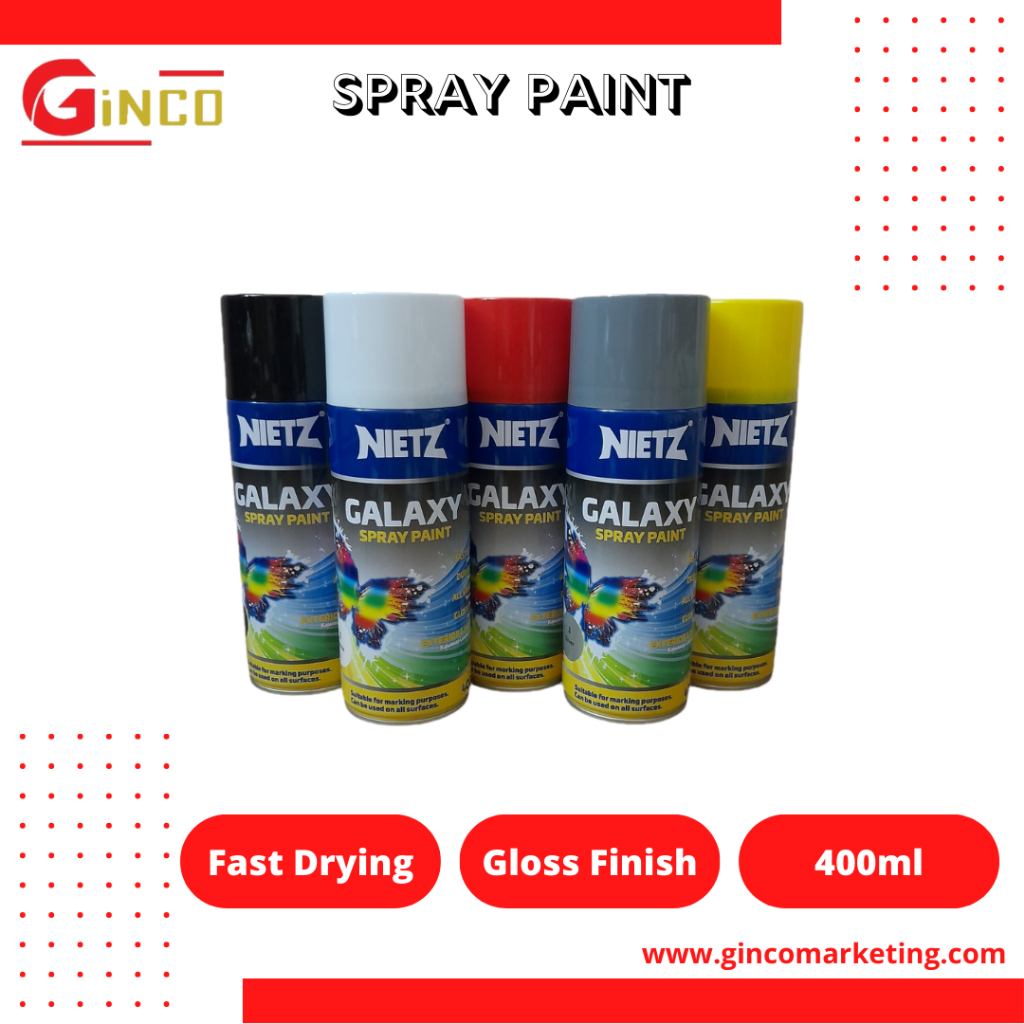 NIETZ Aerosol Spray Paint 400ml Fast Drying Gloss Paint Shopee Malaysia