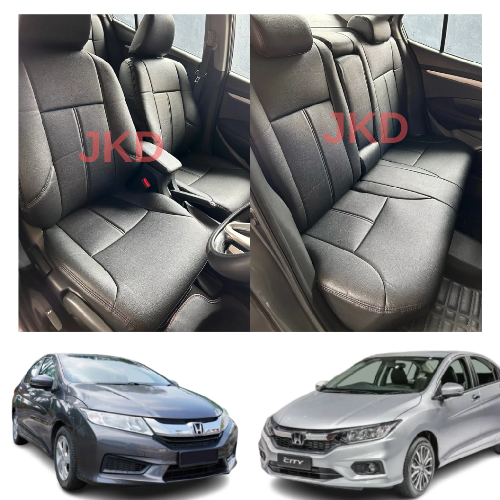 PVC SEAT COVER HONDA CITY GM6 2014-2020 VIP DESIGN & HIGH QUALITY PVC ...