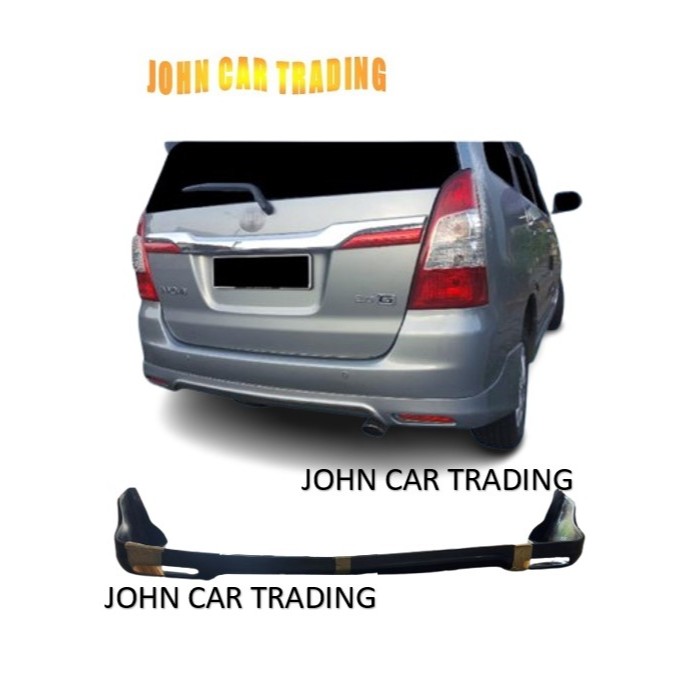 Ready Stock Toyota Innova 2014 Oem PU Rear Skirt BodyKit Innova Skirt ...