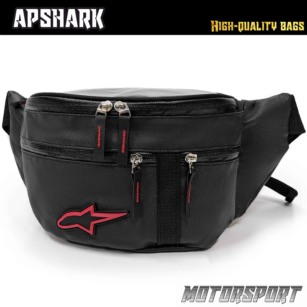 APSHARK Rider Pouch Waist Bag Motorsport Waterproof Men Beg Pinggang ...