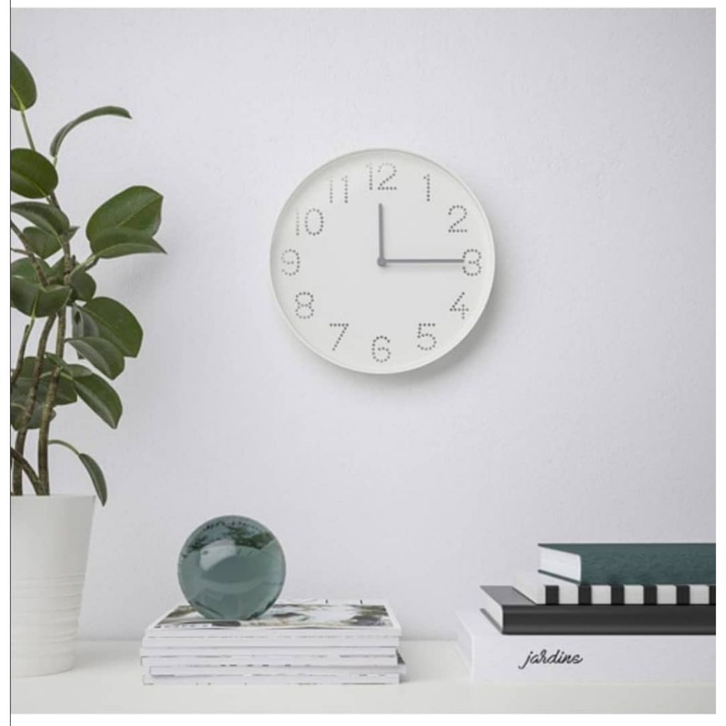 ORIGINAL IKEA TROMMA Wall clock, white, 25 cm | Shopee Malaysia