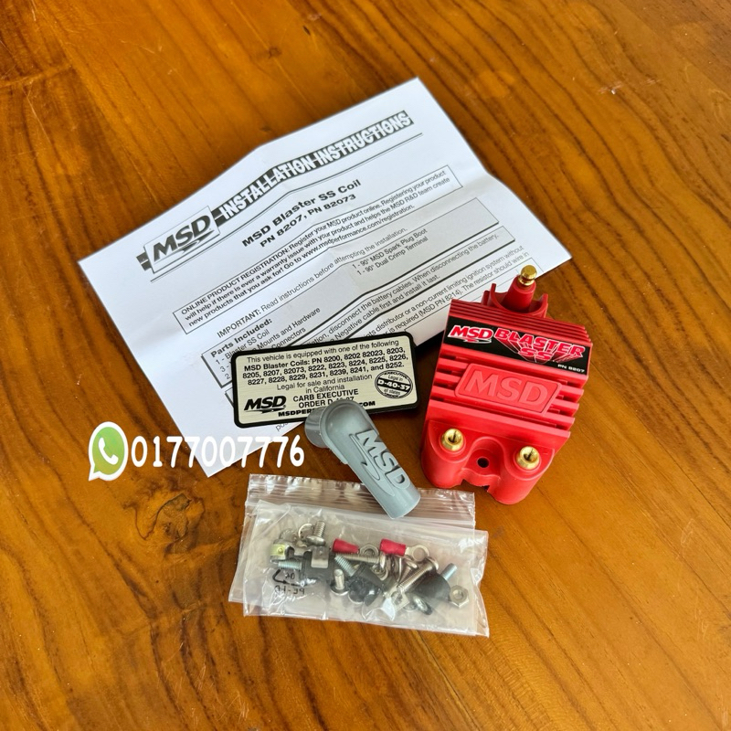 MSD Blaster SS Ignition Racing Coil 8207 | Shopee Malaysia