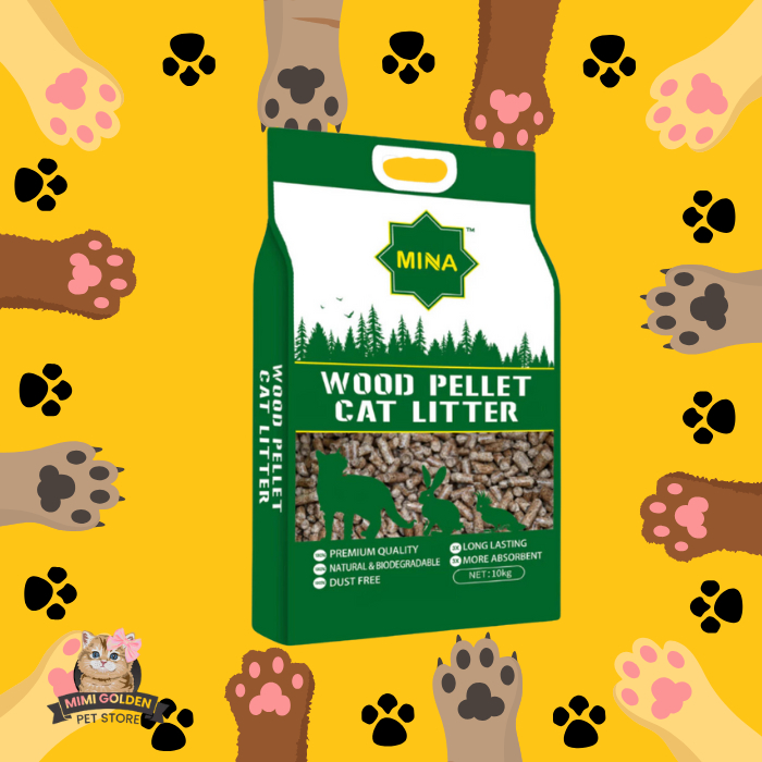 Clever paws natural wood pellet cat litter 30l
