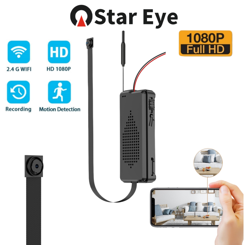 Star Eye Wireless Mini Camera, Mini Camera 1080P DIY Camera, Hidden ...