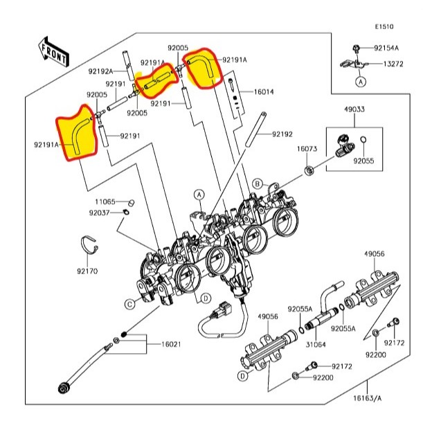 KAWASAKI Z800 THROTTLE BODY PART (01-06-2025) | Shopee Malaysia