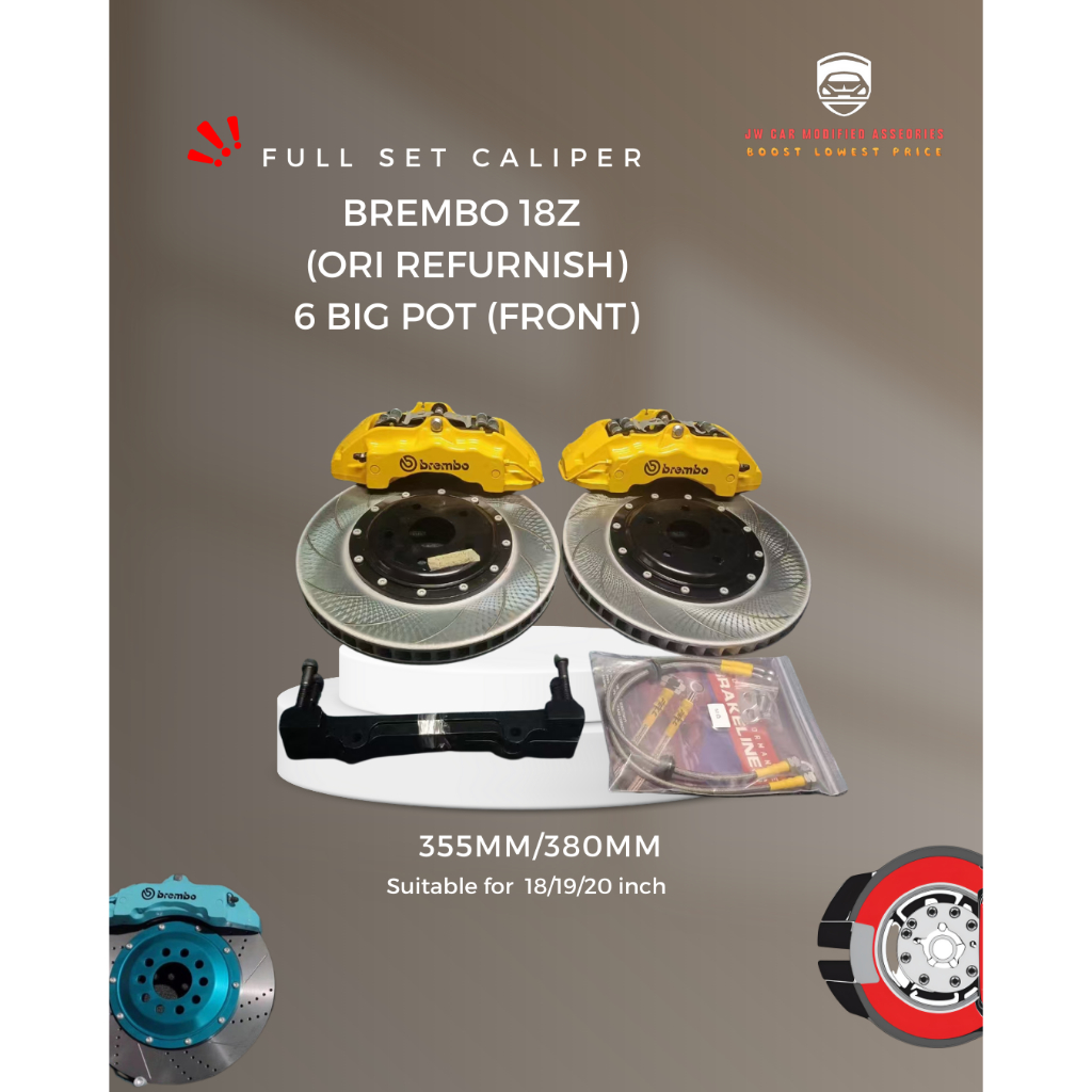 Brembo 18z 6 Big Caliper Set for all car model | Shopee Malaysia