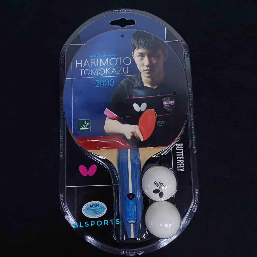 Butterfly Harimoto Tomokazu 2000 Shakehand Table Tennis Racket(100% ...