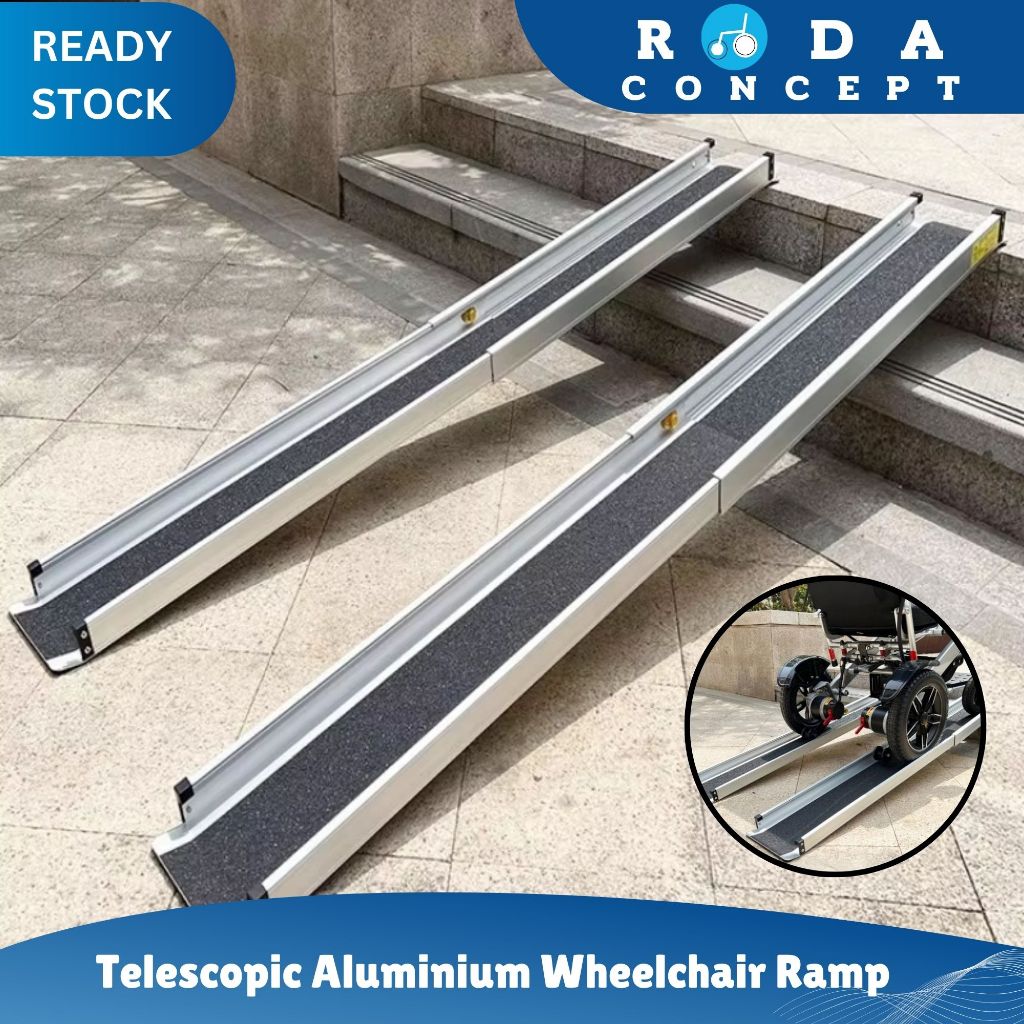 Telescopic Aluminium Ramp Anti-Slip Extended Portable 2ft/3ft/5ft ...