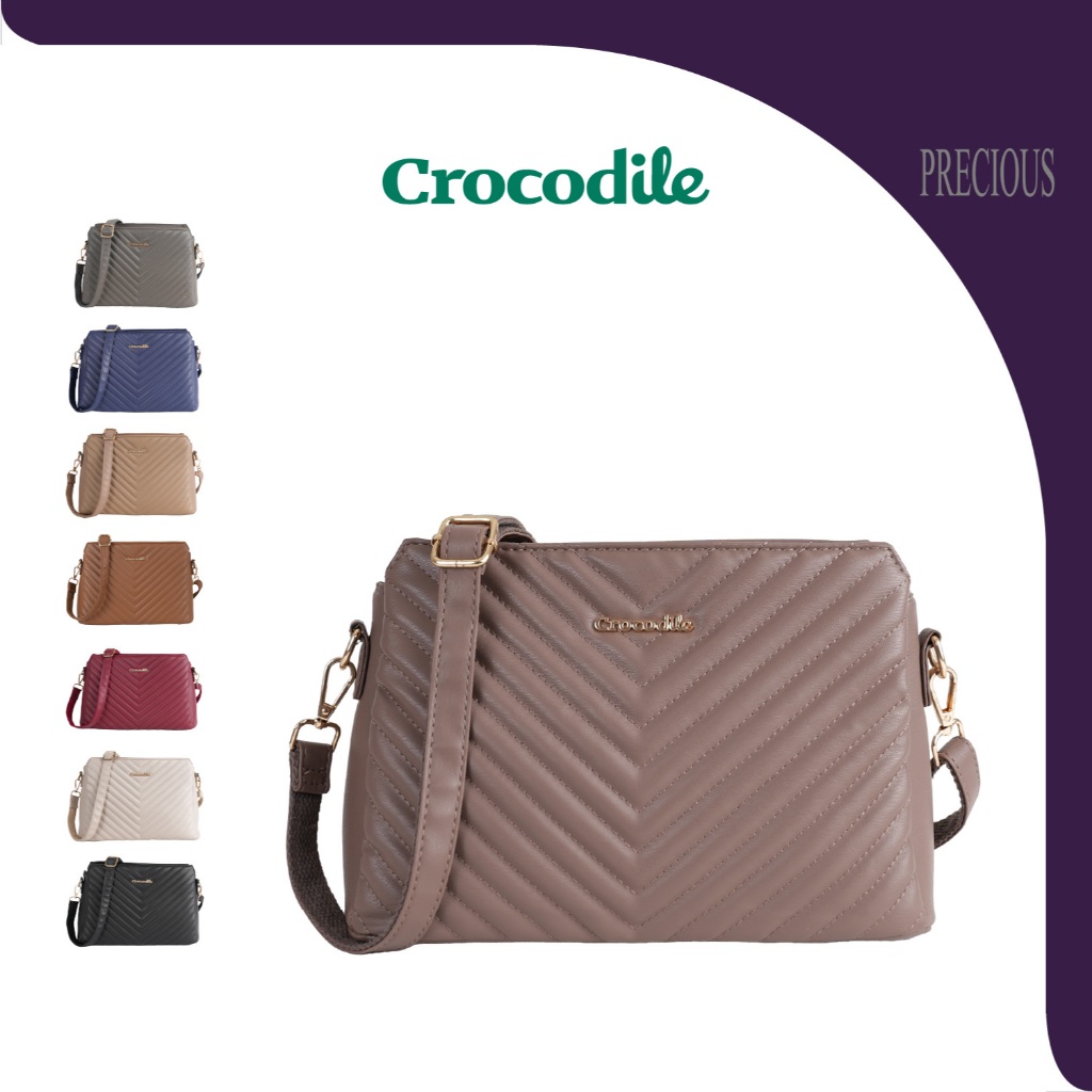 Crocodile RHOD Women Sling Bag New Design Beg Raya Shopee Malaysia