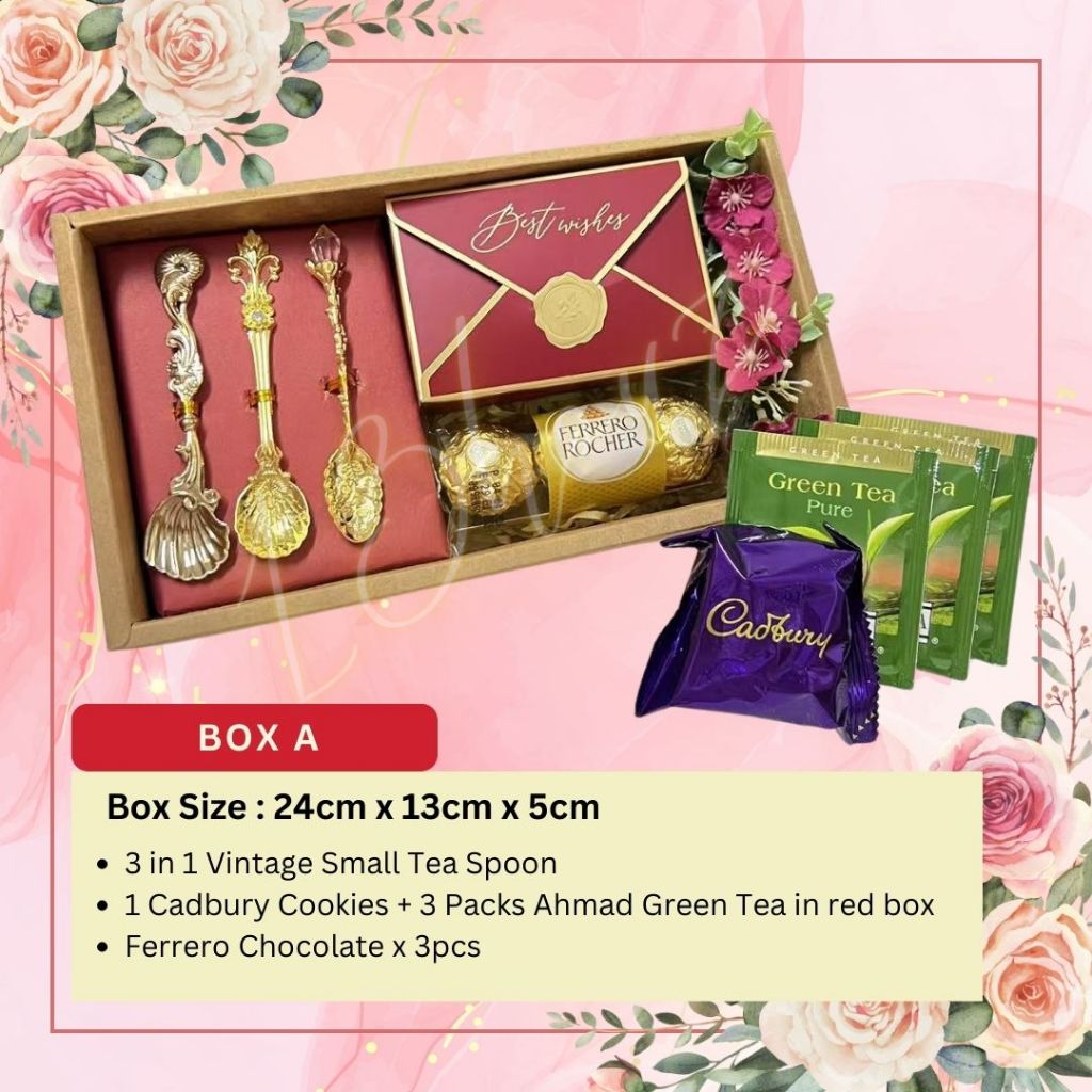 【Ready Stock】Vintage Gold Tea Spoons Raya Gift Set, Tea Spoon Set ...