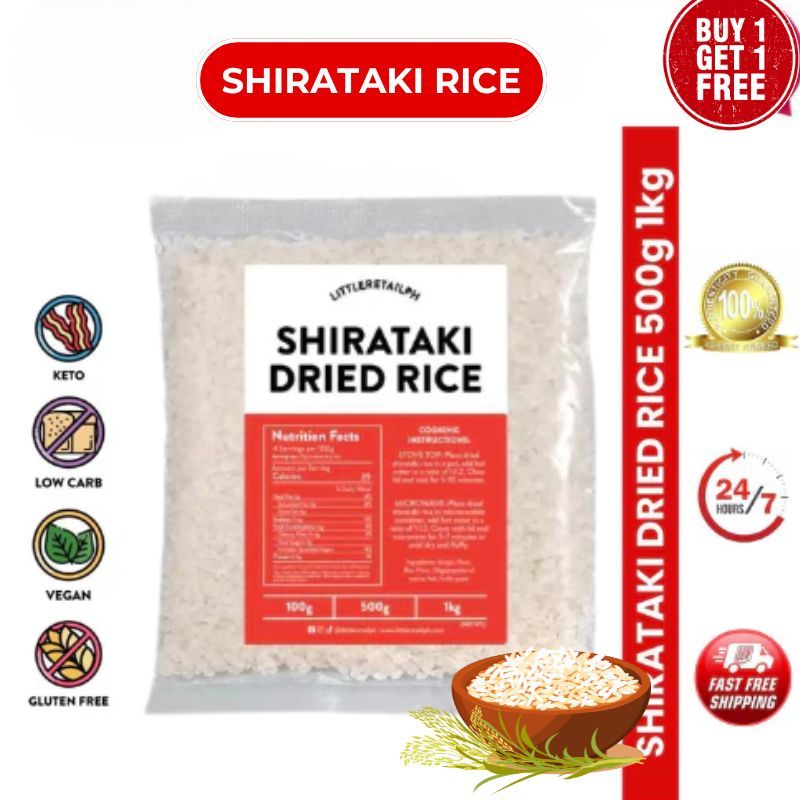 Dry / Dried Shirataki Rice 500g/1kg Konjac Keto/Low Carb Approved ...