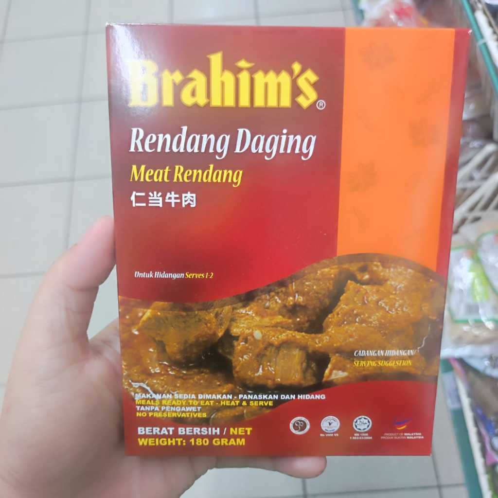 Rendang Daging Brahims Makanan Sedia Dimakan 180 gram Ready To Eat ...