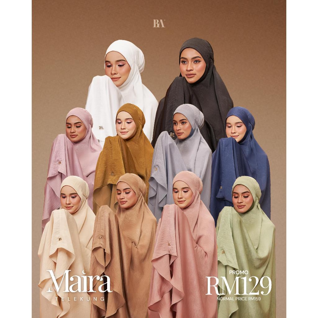 Telekung Maira Silk Satin | Telekung Collection Bella Ammara | Shopee ...