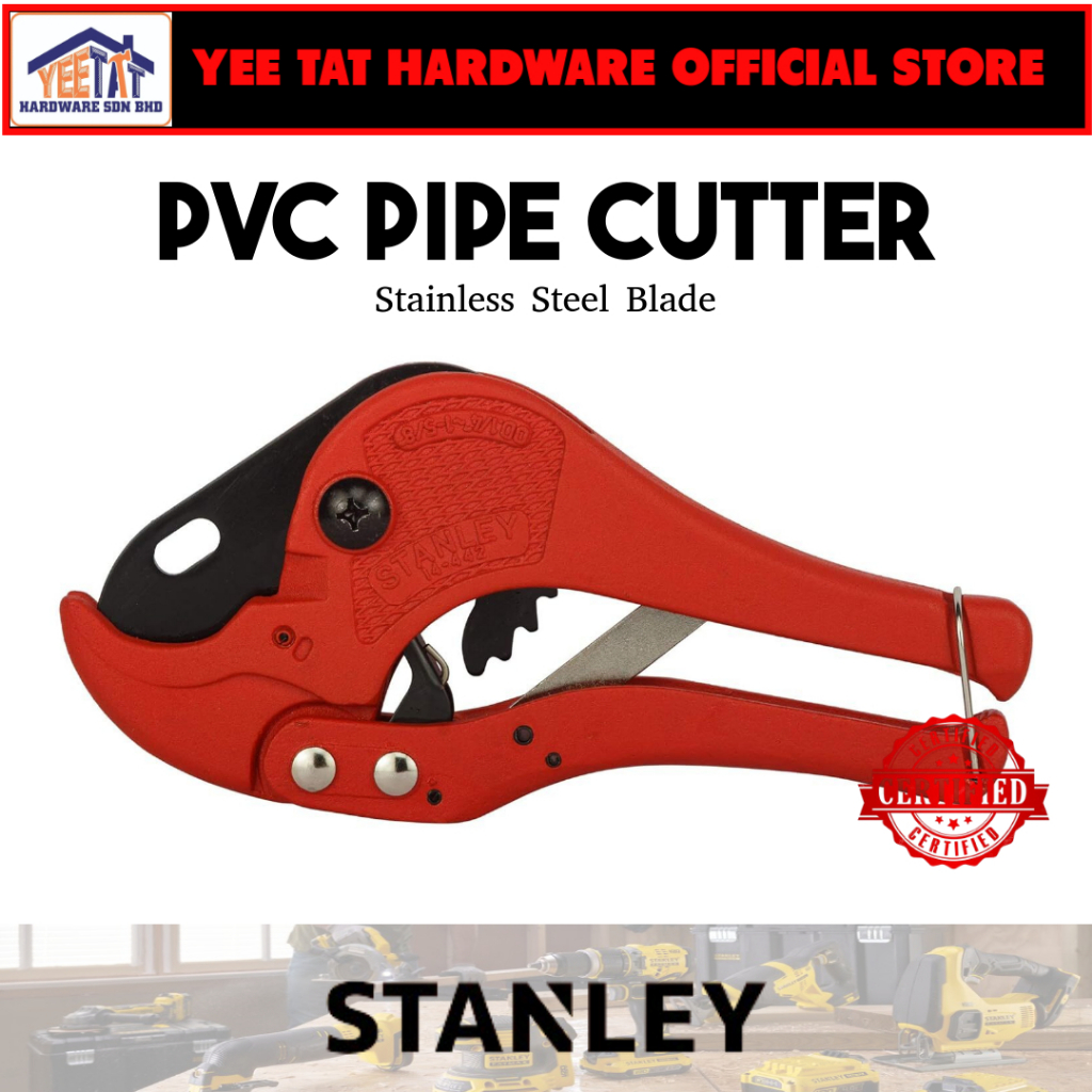 [ STANLEY ] 14-442 PVC PIPE CUTTER RED 42mm | Shopee Malaysia