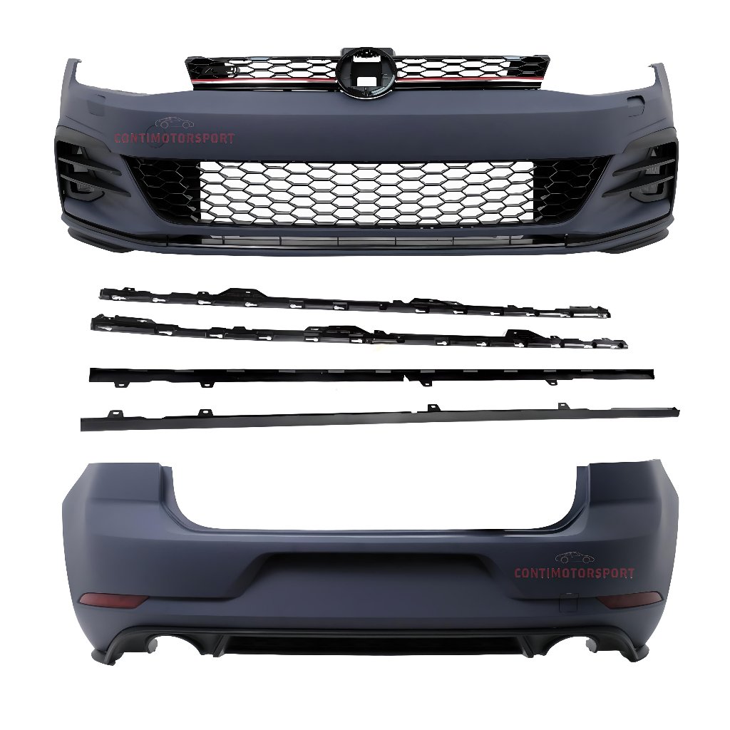 VW Golf MK7 TO MK7.5 GTI Set Front Rear Bumper Skirt Grill DRL BODYKIT ...