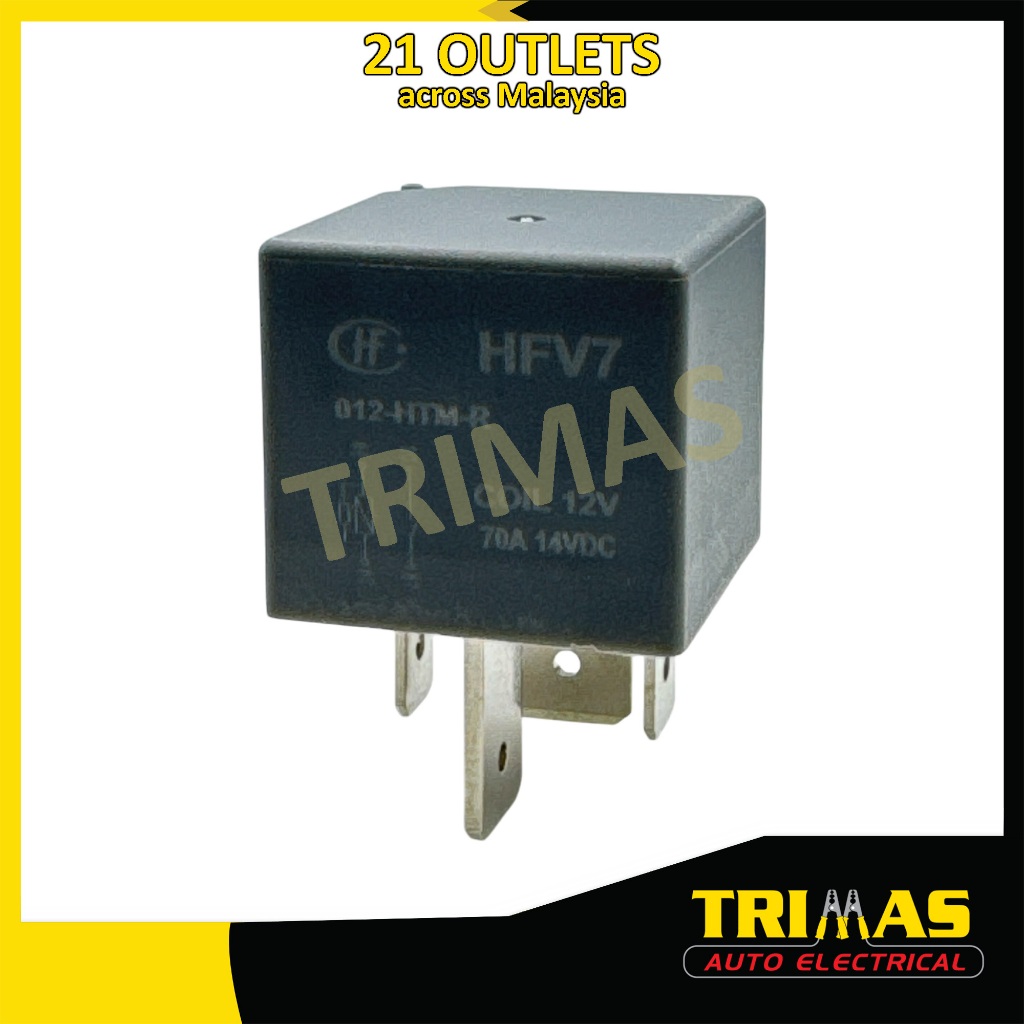 OTOTEC 5-poliges Autorelais 12V/40A - 2 Stück Set Für Klimaanlage & Elektromotoren