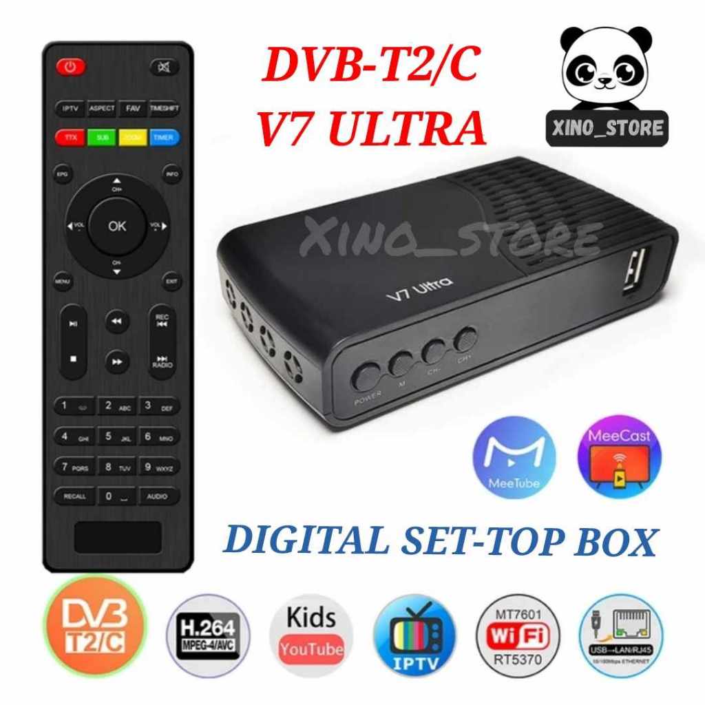 (Ready Stock) DVB T2 Decoder HDTV Digital TV Receiver USB Media Player ...