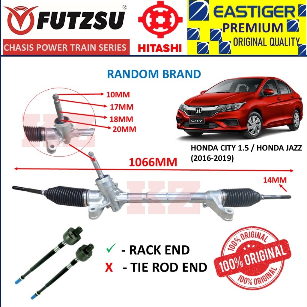 HONDA CITY 1.5 T9A / HONDA JAZZ T5A (2016-2019) POWER STEERING RACK ...