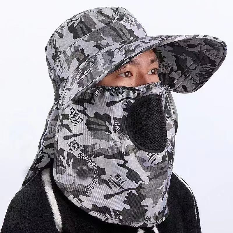 Topi Askar Anti UV Topi Memancing Kebun Fishing Outdoor Gardening Cap ...